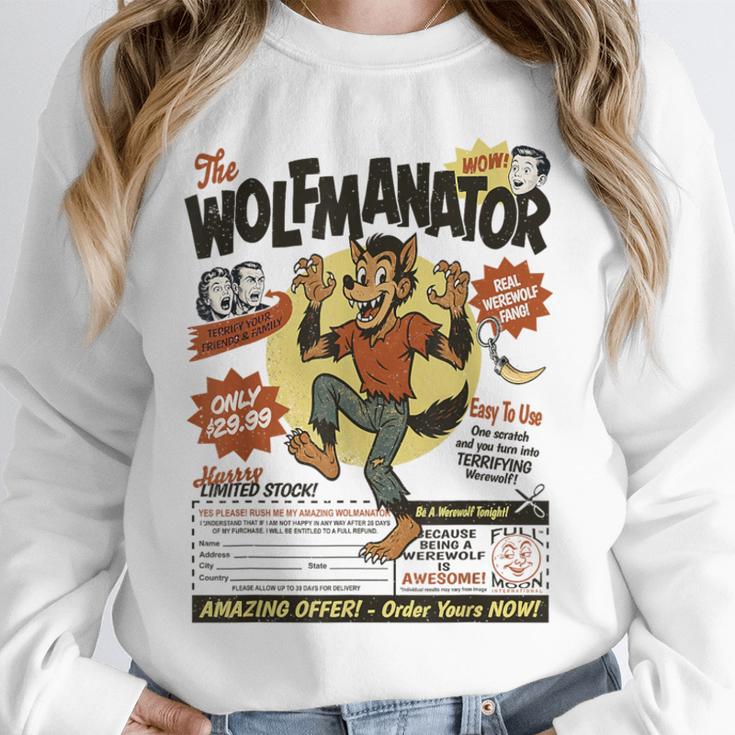 Werewolf Wolfmanator Nostalgia Vintage Halloween Unisex Sweatshirt