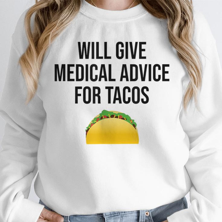 Will Give Medical Advice For Tacos Shirt Graduation MD Unisex Sweatshirt