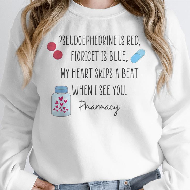 Women Pharmacist Valentines Pharmacy Technician Graduation Unisex Sweatshirt