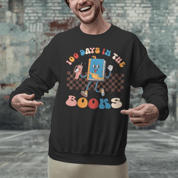 100 Days In The Books Celebration Retro School Unisex Sweatshirt
