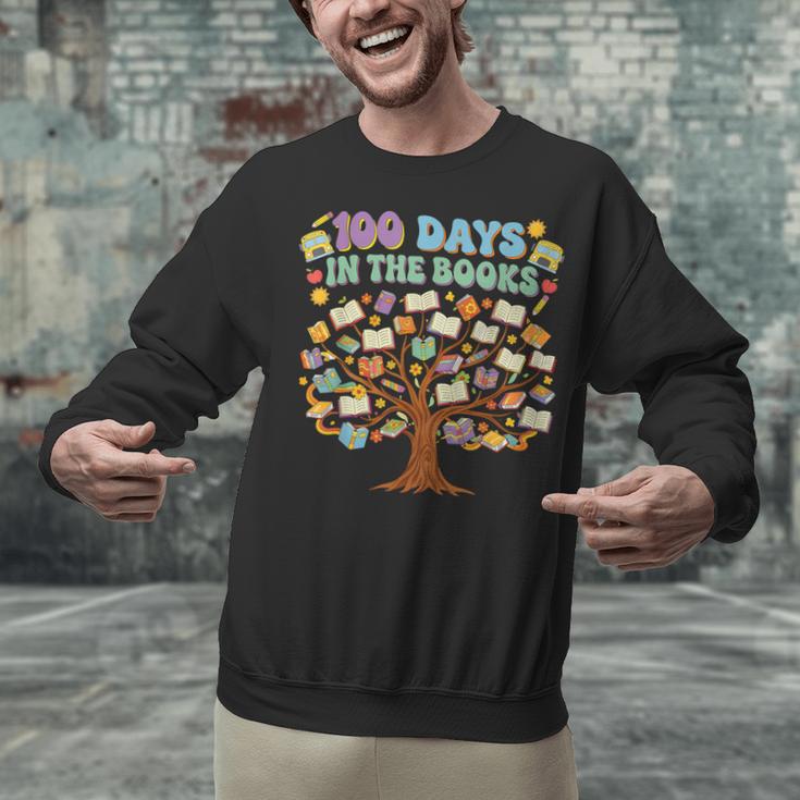 100 Days Of School 100 Days In The Books English Teacher Unisex Sweatshirt