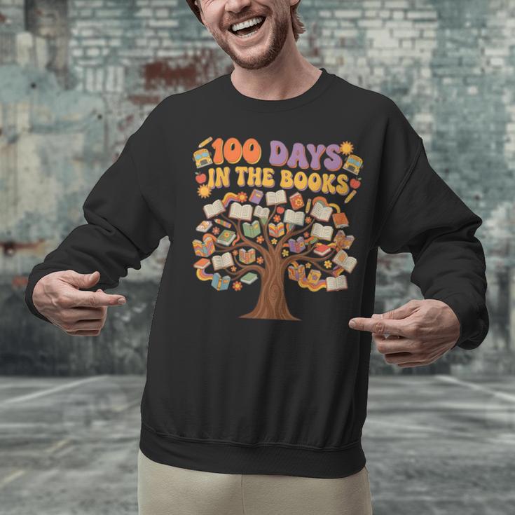 100 Days Of School 100 Days In The Books Librarian Read Unisex Sweatshirt