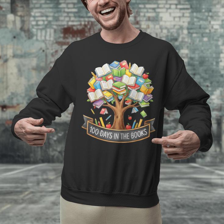 100 Days Of School In The Books Librarian Reading Teacher Unisex Sweatshirt
