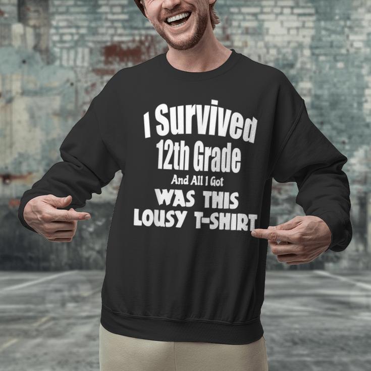 12th Grade GraduationShirt Grad Graduate Education Unisex Sweatshirt