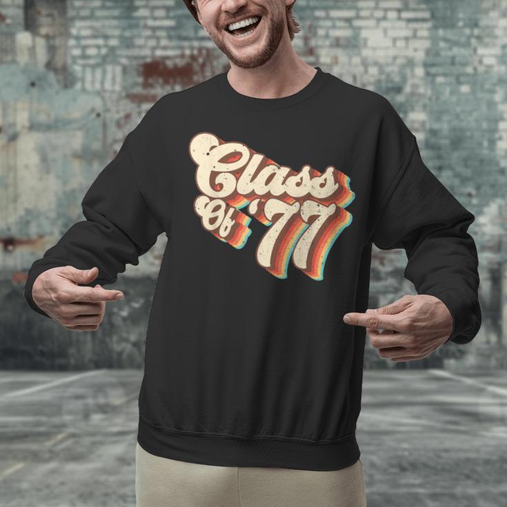 1977 Class Reunion Retro Class Of 77 High School Graduation Unisex Sweatshirt