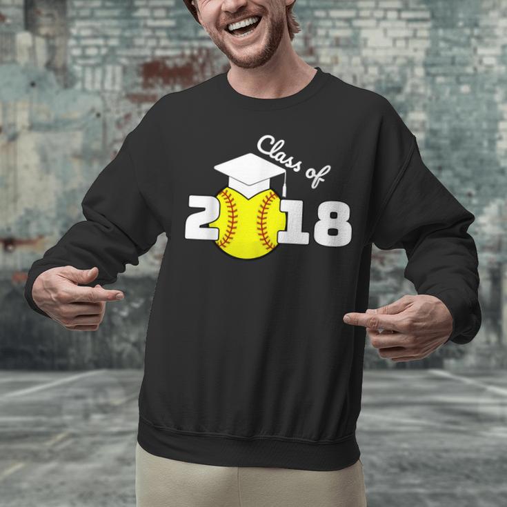 2018 Softball Senior Graduation Shirt For Girls Grad Unisex Sweatshirt