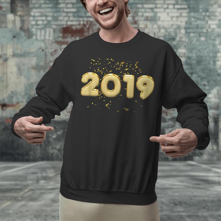 2019 Gold Confetti GraduationShirt High School College Unisex Sweatshirt