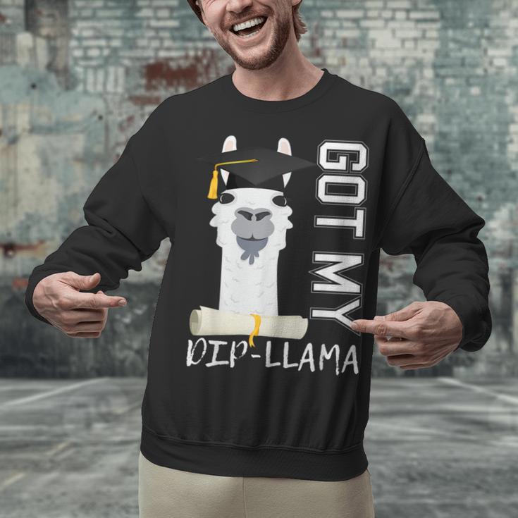 2022 Graduate Graduation For Him Her Got My Dip-Llama Unisex Sweatshirt