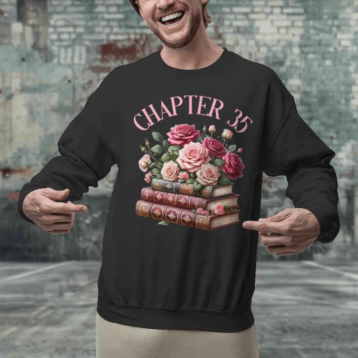 35th Birthday Chapter 35 Birthday Shirt Women Book Lover Unisex Sweatshirt