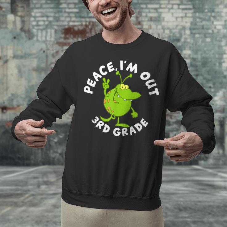 3rd Grade Graduation Promotion Peace I'm Out Last Day Unisex Sweatshirt