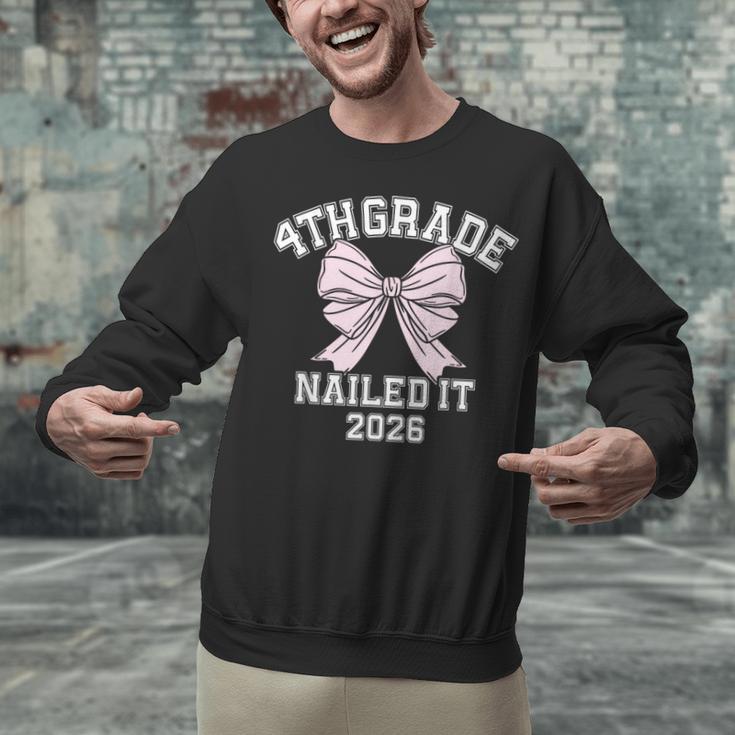 4th Grade Bow 2026 Fourth Grade Graduation Unisex Sweatshirt