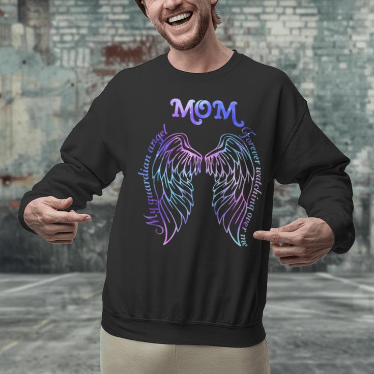 61eO Mom Memory My Guardian Angels Loss Of Mom Memorial Unisex Sweatshirt