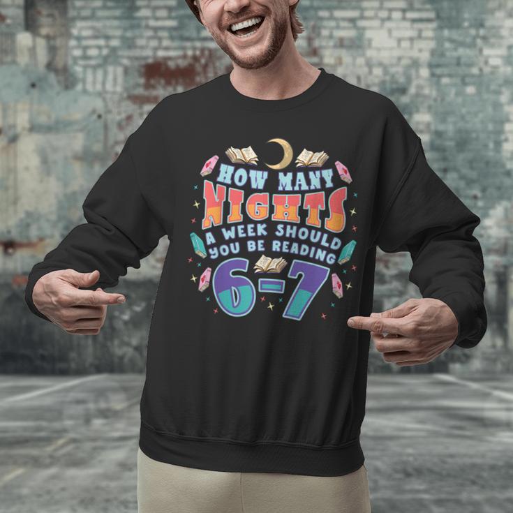 67 Meme Reading How Many Nights Should Read Book Six Seven Unisex Sweatshirt 67 Meme Reading How Many Nights Should Read Book Six Seven Unisex Sweatshirt