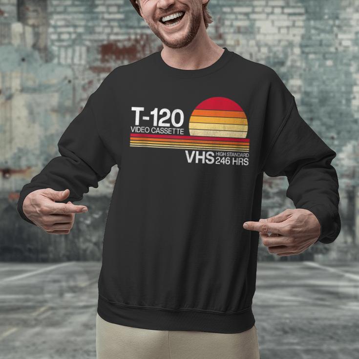 70's 80's 90's Music Nostalgia Video Cassette Tape VHS Retro Unisex Sweatshirt