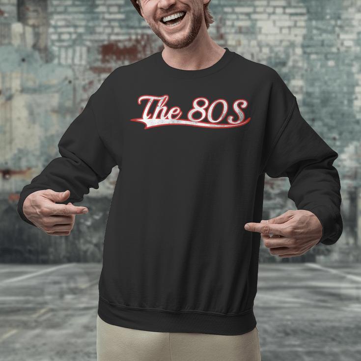 The 80S Eighties Decade Nostalgia Music Vintage Varsity Unisex Sweatshirt