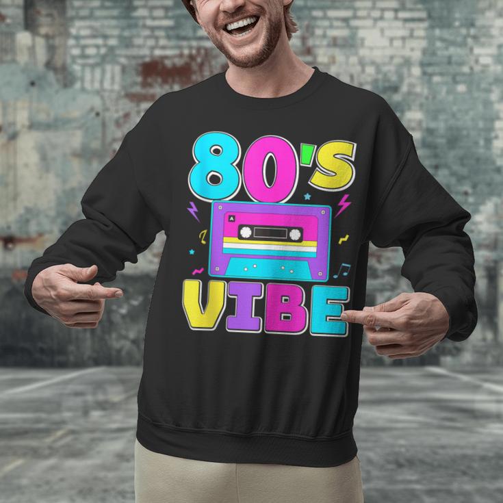 80's Vibe Retro Style Cassette Tape Nostalgia 1980s Party Unisex Sweatshirt 80's Vibe Retro Style Cassette Tape Nostalgia 1980s Party Unisex Sweatshirt
