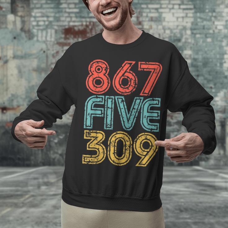 8675309 Retro Vintage 80's 90's Music Nostalgia Unisex Sweatshirt 8675309 Retro Vintage 80's 90's Music Nostalgia Unisex Sweatshirt