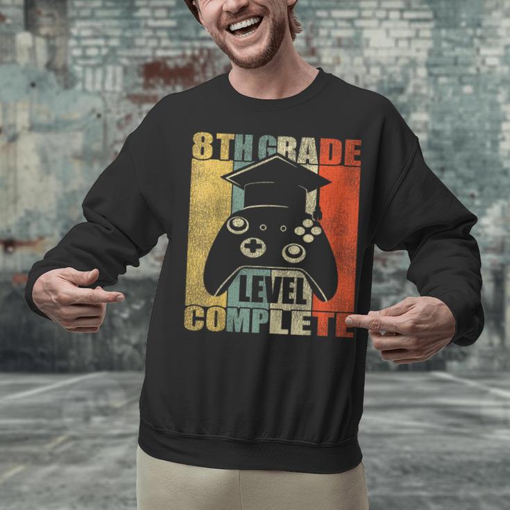 8th Grade Level Complete Gamer Class Of 2024 Graduation Unisex Sweatshirt