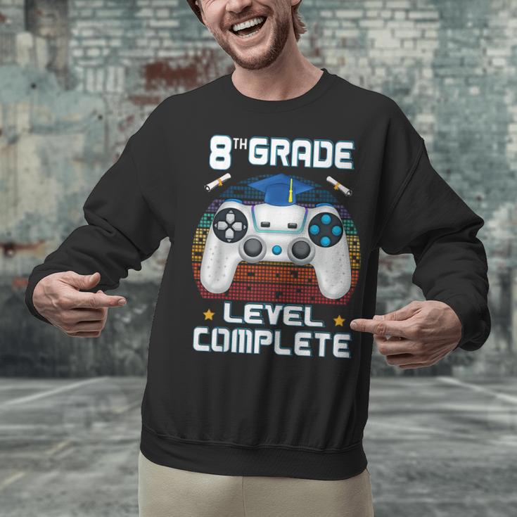 8th Grade Level Complete Graduation Class 2023 Gamer Boys Unisex Sweatshirt