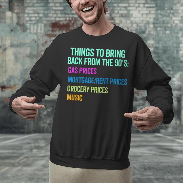 90's Lover Nineties 1990's Born Nostalgia Politics Unisex Sweatshirt