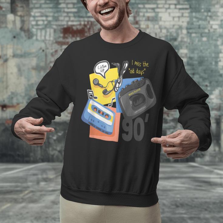 90s Retro Cassette And Walkman Nostalgia Graphic Tee Unisex Sweatshirt 90s Retro Cassette And Walkman Nostalgia Graphic Tee Unisex Sweatshirt