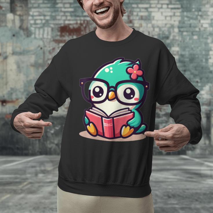 Adorable Book Lover Humming Bird With Reading Glasses Cute Unisex Sweatshirt Adorable Book Lover Humming Bird With Reading Glasses Cute Unisex Sweatshirt