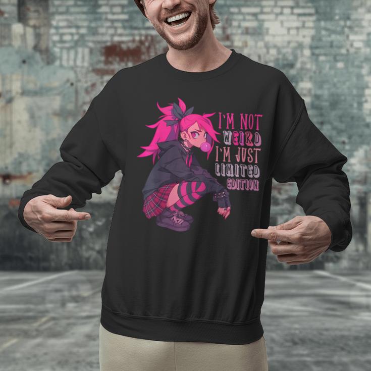 Anime Girl I'm Not Weird Just Limited Edition Introvert Goth Unisex Sweatshirt