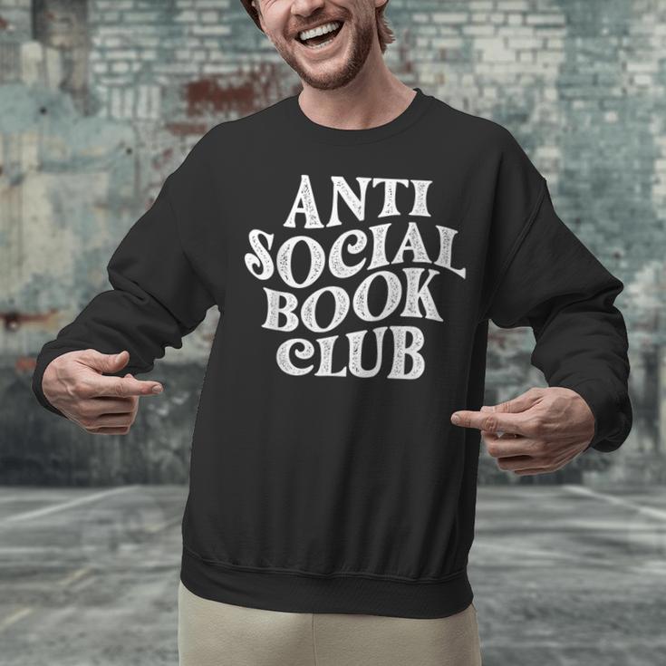 Anti Social Book Club Book Lover Reading Bookworm Reader Unisex Sweatshirt