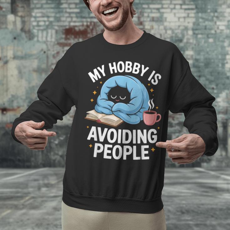 Anti-Social Club Homebody Introvert Hibernate Hermit Shyness Unisex Sweatshirt