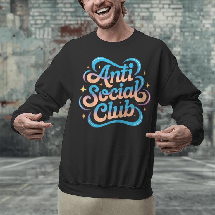 Anti-Social Club Introvert Humor Unisex Sweatshirt