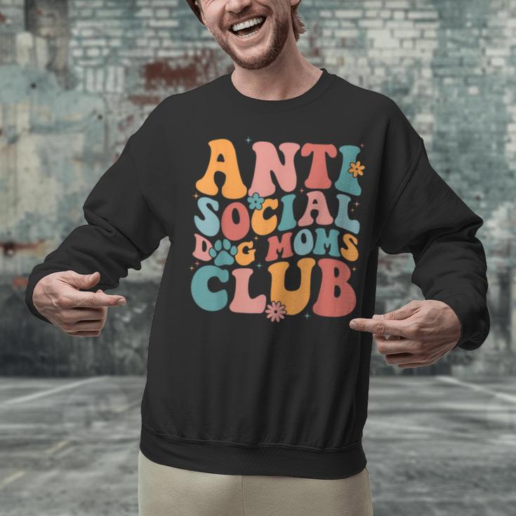 Anti Social Dog Moms Club Introvert Dog Mom Retro Men Women Unisex Sweatshirt Anti Social Dog Moms Club Introvert Dog Mom Retro Men Women Unisex Sweatshirt