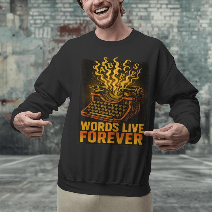 Antiques Collector Writing Retro Nostalgia Curiosity Unisex Sweatshirt