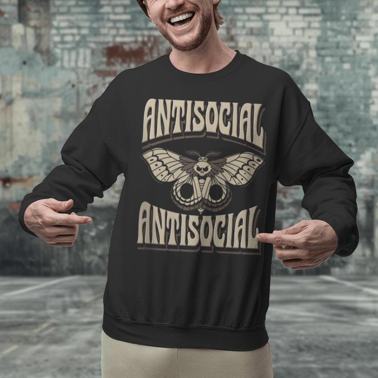 Antisocial Butterfly Quote Socially Selective Introvert Unisex Sweatshirt