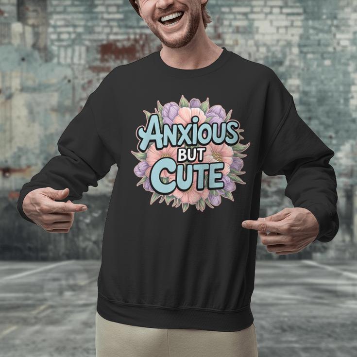 Anxious But Cute Introvert Floral Social Anxiety Unisex Sweatshirt Anxious But Cute Introvert Floral Social Anxiety Unisex Sweatshirt