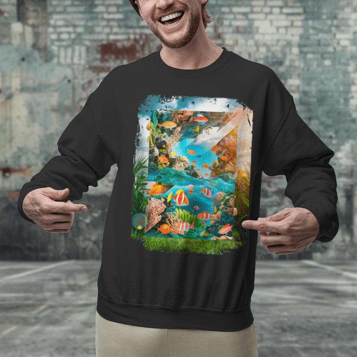 Aqua In The Skies Frutiger Aero Unisex Sweatshirt Aqua In The Skies Frutiger Aero Unisex Sweatshirt