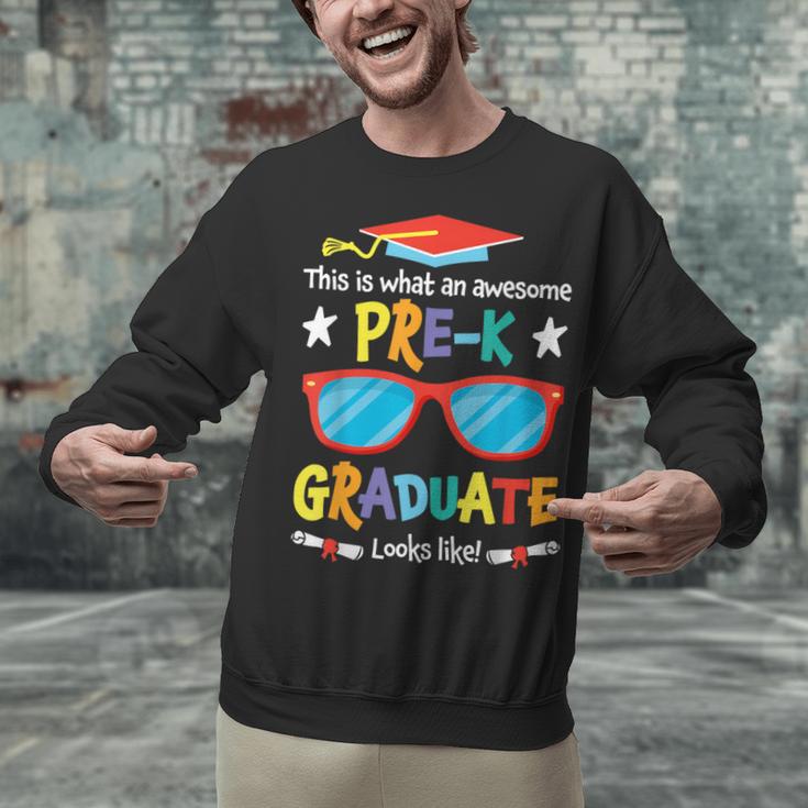 What An Awesome Pre-K Graduate Looks Like 2025 Graduation Unisex Sweatshirt