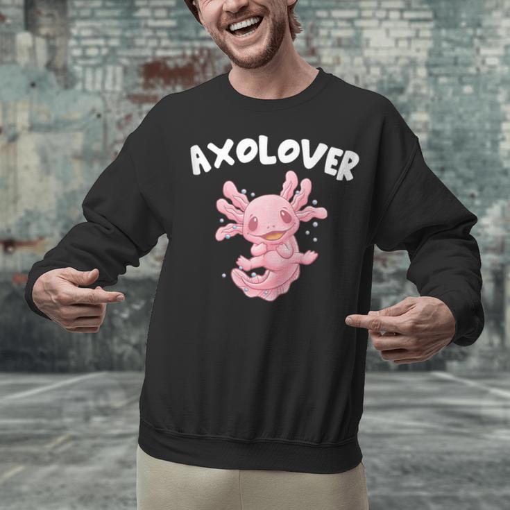 Axolovert Axolotl Humor Salamander Introvert Unisex Sweatshirt