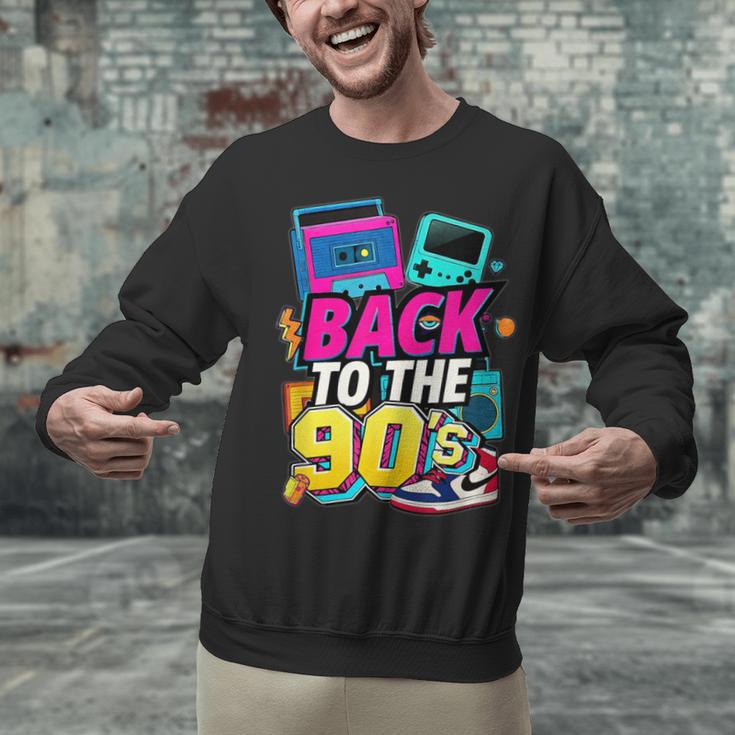 Back To The 90s Nostalgia Cassette Game Console Boombox Unisex Sweatshirt