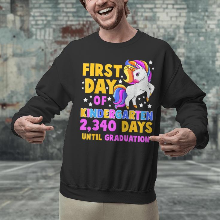 Back To School First Day Of Kindergarten Graduation Unicorn Unisex Sweatshirt