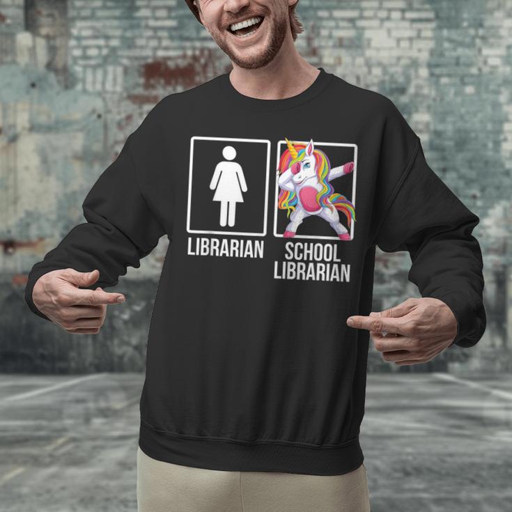 Back To School Library Unicorn Book Lover School Librarian Unisex Sweatshirt