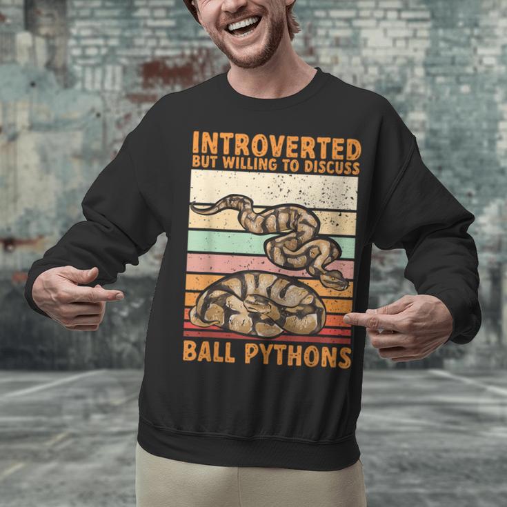 Ball Python Snake Introvert Ball Python Unisex Sweatshirt Ball Python Snake Introvert Ball Python Unisex Sweatshirt