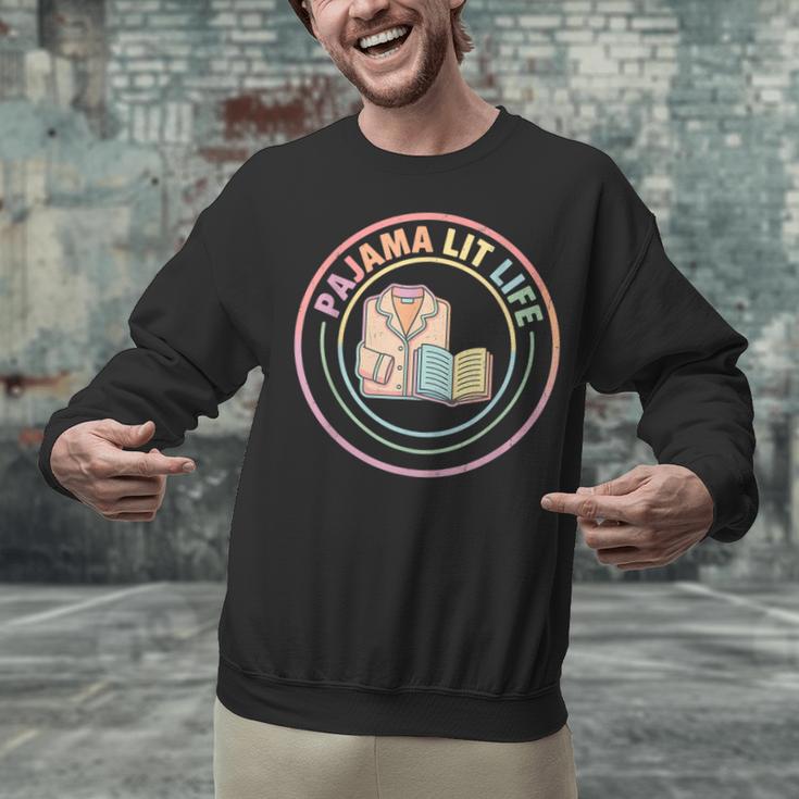Bedtime Book Lover Reading Pajamas Unisex Sweatshirt