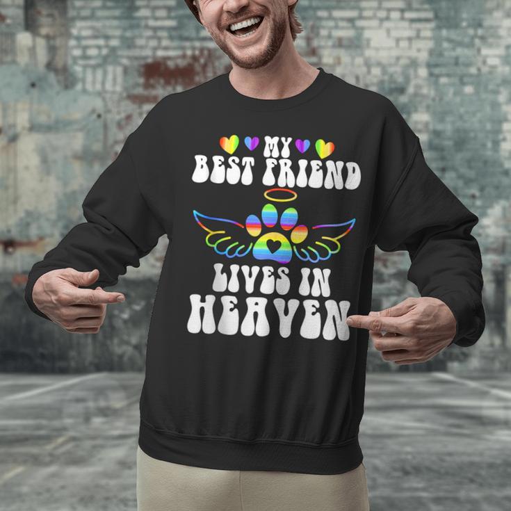 My Best Friend Lives In Heaven Pet Memorial In Memory Of Pet Unisex Sweatshirt My Best Friend Lives In Heaven Pet Memorial In Memory Of Pet Unisex Sweatshirt