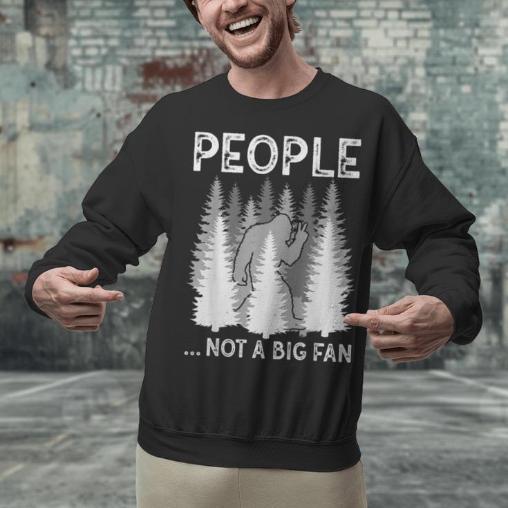 Bigfoot People Not a Big Fan Sasquatch Introvert Unisex Sweatshirt Bigfoot People Not a Big Fan Sasquatch Introvert Unisex Sweatshirt