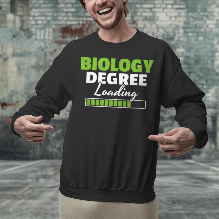 Biology Degree Loading Graduation Student Teacher Biologist Unisex Sweatshirt