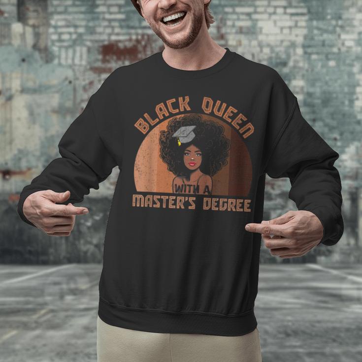 Black Queen With a Masters Degree Melanin Girls Graduation Unisex Sweatshirt