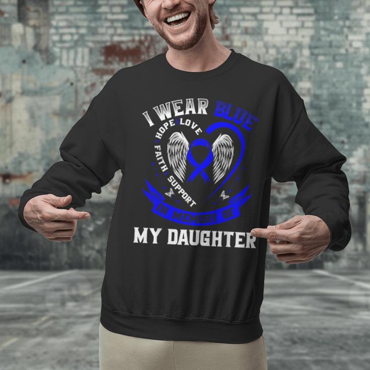 Blue In Memory Of Daughter Colon Cancer Awareness Shirts Unisex Sweatshirt Blue In Memory Of Daughter Colon Cancer Awareness Shirts Unisex Sweatshirt