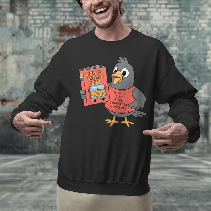 This Is My Book Character Costume- Pigeon Kids Reading Unisex Sweatshirt