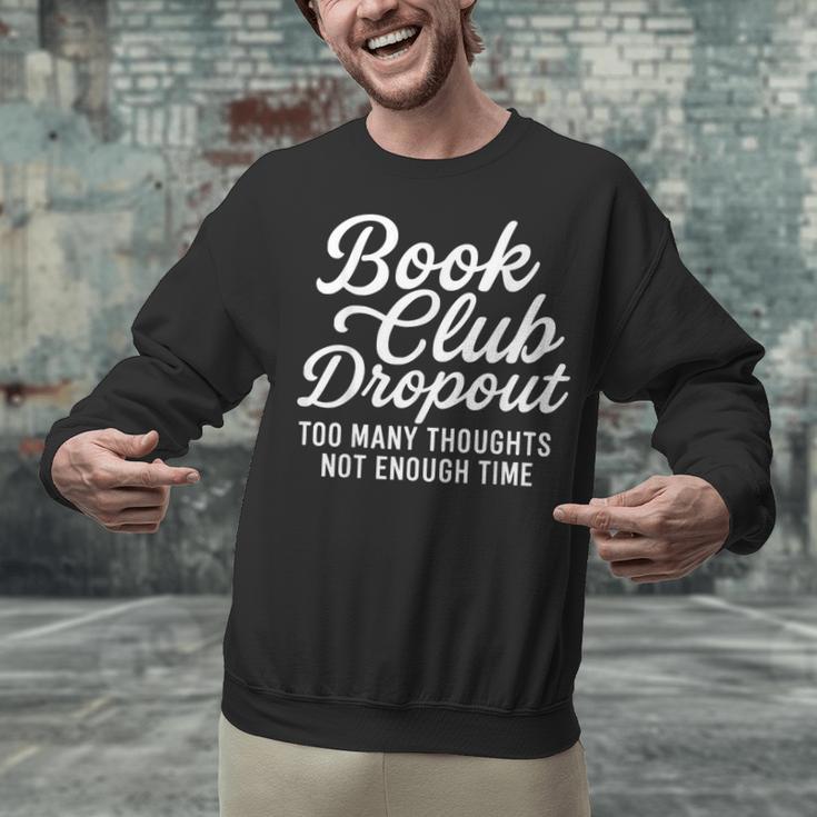 Book Club Droppout Introvert Reader Tee Unisex Sweatshirt
