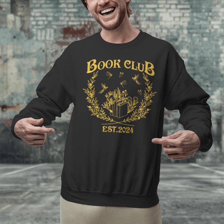 Book Club Since Reading Club EST 2024 Book Lover Social Club Unisex Sweatshirt
